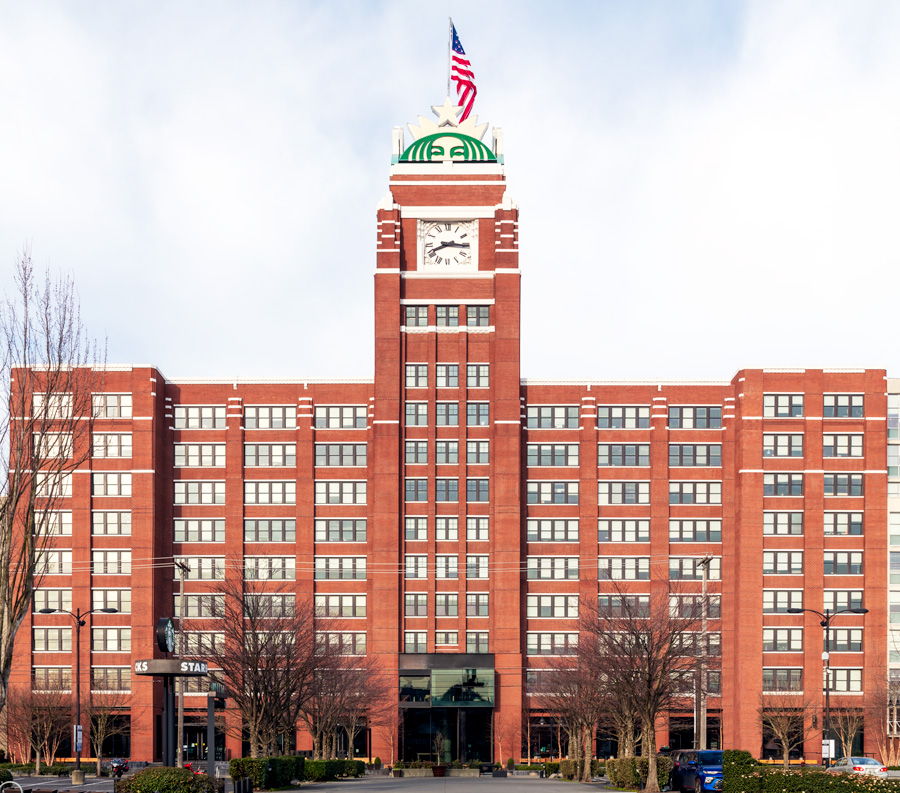 Starbucks now occupies a massive corporate headquarters